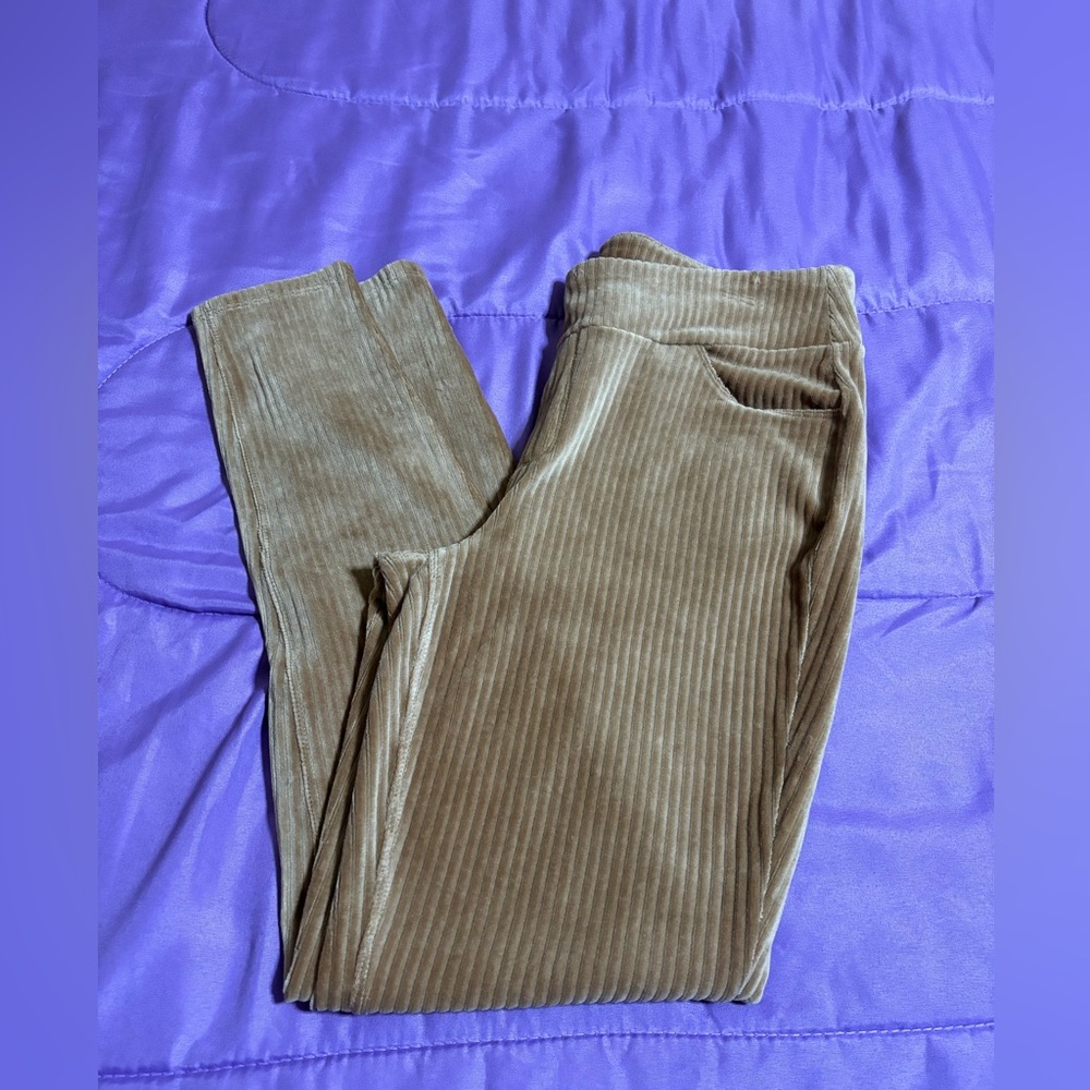 Size small tan velvet legging